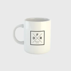 White Print Mug