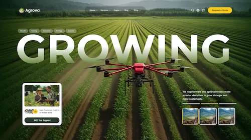 Growing sustainable landing page