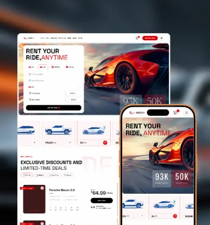 Rentix car rental app